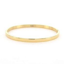 Bangle Plat glans smal Sophie goud - Kalli Bangle Plat glans smal Sophie goud - Kalli