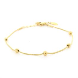 Armband bolletjes 4mm goud - Kalli