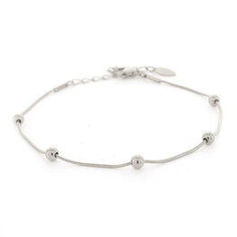 Armband bolletjes 4mm zilver - Kalli