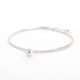 Armband bedel bolletjes zilver - Kalli