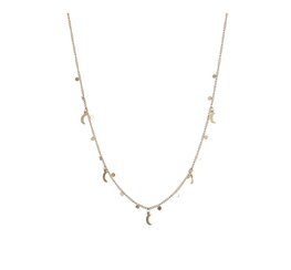 Ketting N4750-2 Moon on the side necklace goud - ​​​​​​​Day&Eve Ketting N4750-2 Moon on the side necklace goud - ​​​​​​​Day&Eve