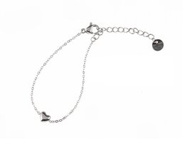 Armband TB8814-1 tiny bracelet heart zilver - Day&Eve Armband TB8814-1 tiny bracelet heart zilver - Day&Eve