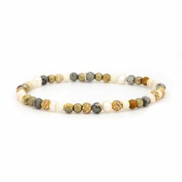 Armband Spiral SIERRA XXS elastic gold crystal - Karma Armband Spiral SIERRA XXS elastic gold crystal - Karma