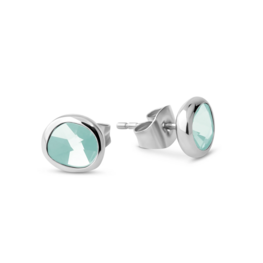 Oorbellen Abigail Turquoise FE39 zilver - Melano