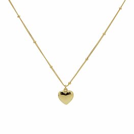 Ketting  ELISE hartje goldplated - Karma Ketting  ELISE hartje goldplated - Karma