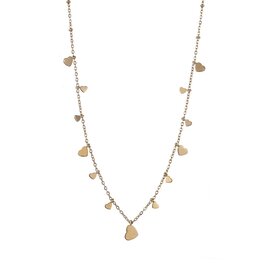 Ketting N4499-2 hearts on the side necklace goud - ​​​​​​​Day&Eve Ketting N4499-2 hearts on the side necklace goud - ​​​​​​​Day&Eve