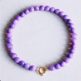 Kralen ketting paars - Bazou Kralen ketting paars - Bazou