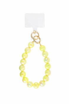 Telefoonkoord kort kleine gele discoballen