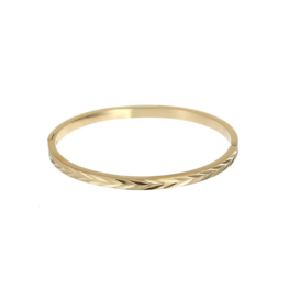 Armband bangle Stripes goud - Rose & Camellia Armband bangle Stripes goud - Rose & Camellia