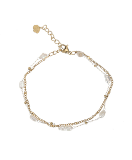 Armband Little pearls goud - Rose & Camellia Armband Little pearls goud - Rose & Camellia