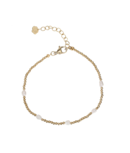 Armband pearls goud - Rose & Camellia Armband pearls goud - Rose & Camellia