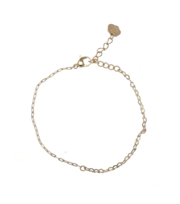 Armband Little connected hearts goud - Rose & Camellia Armband Little connected hearts goud - Rose & Camellia