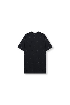 T-shirt jurk met studs Bella donkergrijs - Refined Department T-shirt jurk met studs Bella donkergrijs - Refined Department