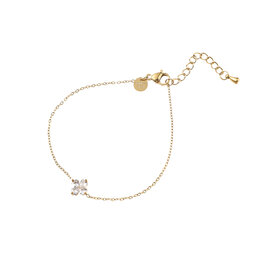 Armband B56029-1 Stone clover goud - Day&Eve Armband B56029-1 Stone clover goud - Day&Eve
