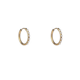 Oorbellen E56095-2 Parel hoop goud - Day&Eve Oorbellen E56095-2 Parel hoop goud - Day&Eve