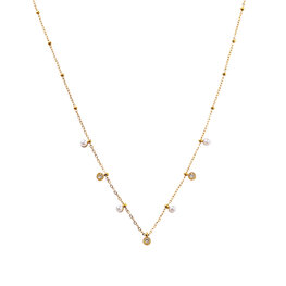 Ketting N56389-2 Parels en steentjes goud - ​​​​​​​Day&Eve Ketting N56389-2 Parels en steentjes goud - ​​​​​​​Day&Eve