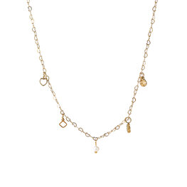 Ketting N56034-2 Schattige hangertjes goud - ​​​​​​​Day&Eve Ketting N56034-2 Schattige hangertjes goud - ​​​​​​​Day&Eve
