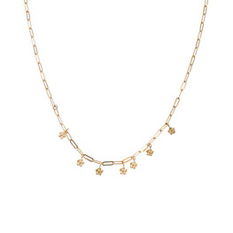 Ketting N56036-2 Bloem hangertjes goud - ​​​​​​​Day&Eve Ketting N56036-2 Bloem hangertjes goud - ​​​​​​​Day&Eve