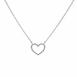 Ketting open hart sterling silver - Karma Ketting open hart sterling silver - Karma