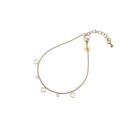 Armband B5343-2 tiny clover goud - Day&Eve Armband B5343-2 tiny clover goud - Day&Eve