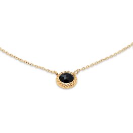 Ketting Friends Ziva zwart FN28 goud - ​​​​​​​Melano Ketting Friends Ziva zwart FN28 goud - ​​​​​​​Melano