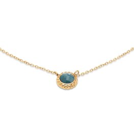 Ketting Friends Ziva retro blue FN28 goud - ​​​​​​​Melano Ketting Friends Ziva retro blue FN28 goud - ​​​​​​​Melano