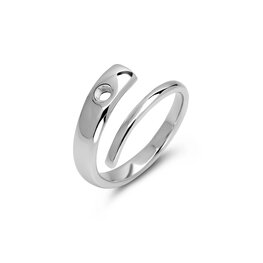 Twisted ring Tove zilver TR49 - Melano Twisted ring Tove zilver TR49 - Melano