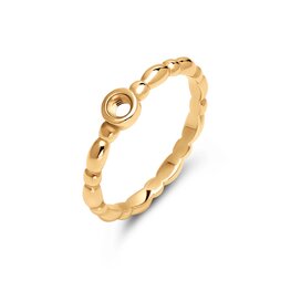 Twisted ring Tiana goud TR48 - Melano Twisted ring Tiana goud TR48 - Melano