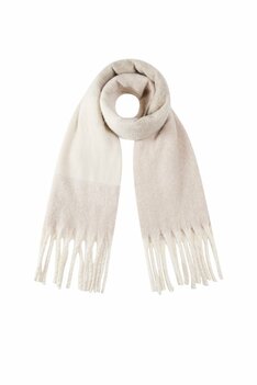 Zachte wintersjaal beige