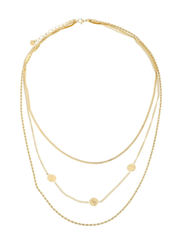 Dubbele ketting muntjes goud - Rose & Camellia