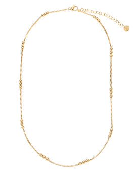 Ketting drie bolletjes goud - Rose & Camellia Ketting drie bolletjes goud - Rose & Camellia