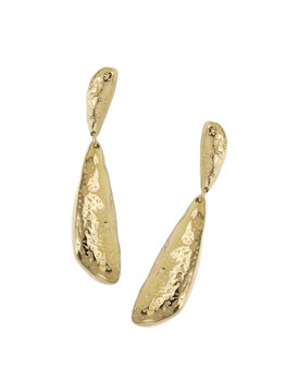 Oorbellen gevormde druppels goud - Rose & Camellia