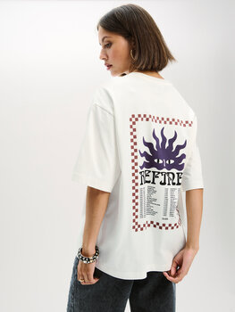 T-shirt Maggy offwhite/paars - Refined Department