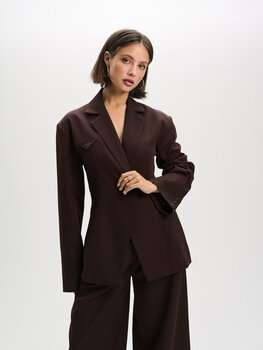 Getailleerde blazer Miley Bruin - Refined Department