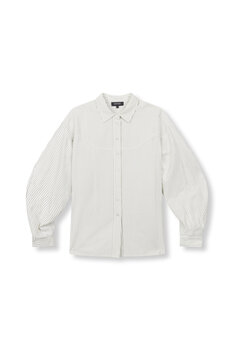 Blouse Gabby gestreept Bruin Wit - Refined Department Blouse Gabby gestreept Bruin Wit - Refined Department
