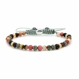 Armband spiral Elea grey crystal xxs - Karma Armband spiral Elea grey crystal xxs - Karma