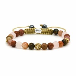 Armband spiral Sidonie gold crystal xs - Karma Armband spiral Sidonie gold crystal xs - Karma