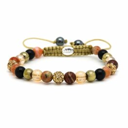 Armband spiral Maloe gold crystal xs - Karma Armband spiral Maloe gold crystal xs - Karma