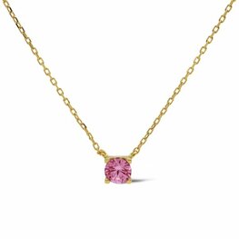 Ketting fuchsia TESS goldplated - Karma Ketting fuchsia TESS goldplated - Karma