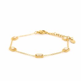 Armband schakelarmband coco champagne - Kalli