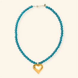 Ketting MH138 Indigo heart - MableHappiness