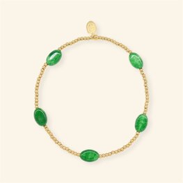 Armband MH87 Emerald gemstone - MableHappiness