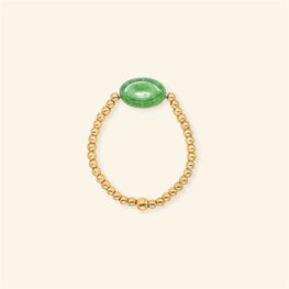 Ring MH255 Emerald gemstone  - MableHappiness