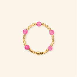 Ring MH262 Pop of pink - MableHappiness