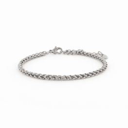 Armband Vossenstaart Paloma zilver - Kalli