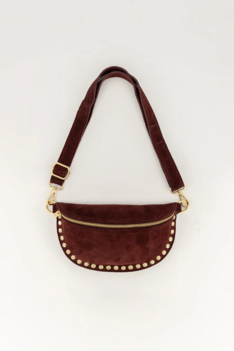 Tas Debby suede bordeaux - Teatro