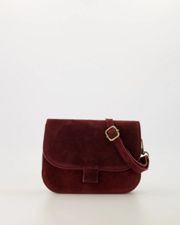 Tas Flora suede bordeaux - Teatro
