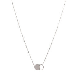 Ketting N56030-1 twee rondjes zilver - ​​​​​​​Day&Eve Ketting N56030-1 twee rondjes zilver - ​​​​​​​Day&Eve