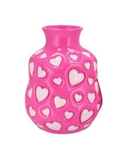 Vaas hartjes roze Vaas hartjes roze