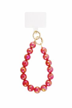 Telefoonkoord kort discobal rood